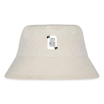 birthday present jokes equestrian anonymous hacker - Stanley/Stella recycelter Bucket Hat - Naturweiß - Vorne