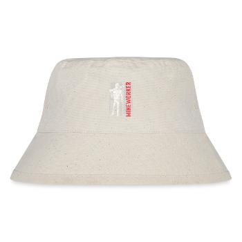 Bergmann Schacht Bodenschätze - Stanley/Stella recycelter Bucket Hat - Naturweiß - Vorne