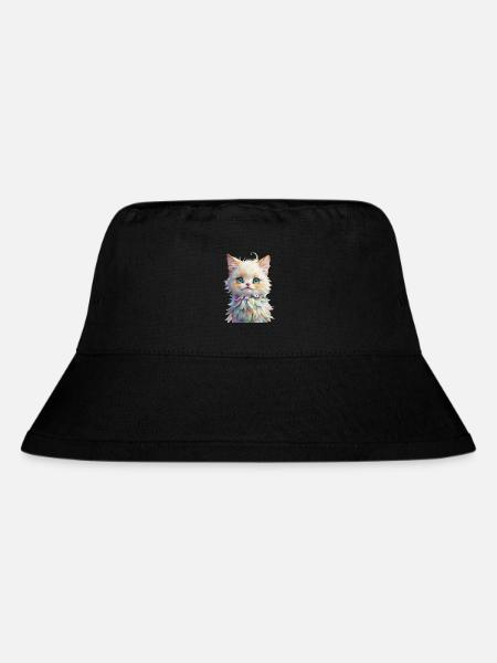 Niedliches Tier - Stanley/Stella recycelter Bucket Hat - Schwarz