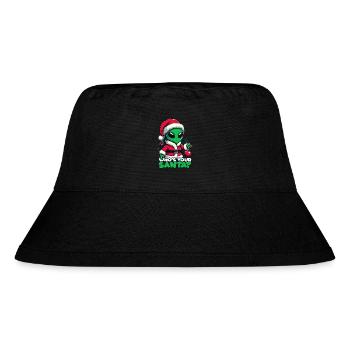 Santa Alien - Stanley/Stella recycelter Bucket Hat - Schwarz - Vorne