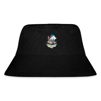 Japanische Sushi Bowl Streetwear Kunst - Stanley/Stella recycelter Bucket Hat - Schwarz - Vorne