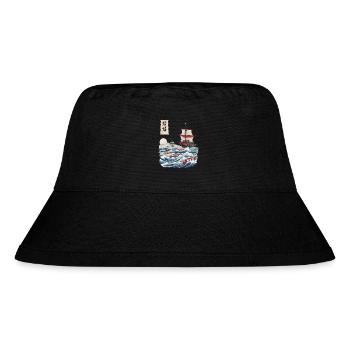 Sushi Ukiyo-E Japan Fischfang Aesthetic Design - Stanley/Stella recycelter Bucket Hat - Schwarz - Vorne