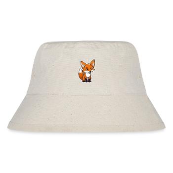 Fox Illustration - Stanley/Stella Recycled Bucket Hat - natural - Front