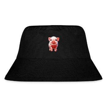 Piglet piglet - Stanley/Stella Recycled Bucket Hat - black - Front