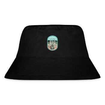 Kloster und Nationalpalast von Mafra, Luftaufnahme - Stanley/Stella recycelter Bucket Hat - Schwarz - Vorne