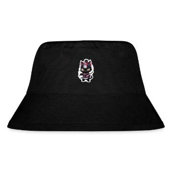 Ninja Cat - Samurai Kitten - Stanley/Stella Recycled Bucket Hat - black - Front