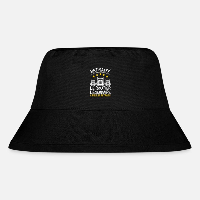 Gift Retraite pour Routier Papa Chauffeur Retraité - Bob recyclé Stanley/Stella - noir