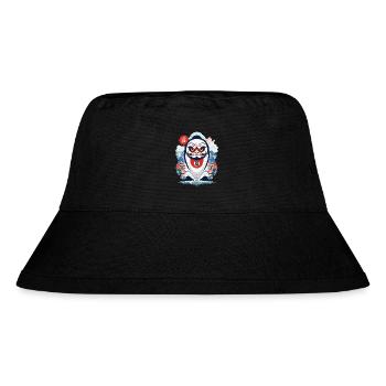 Japanischer Daruma Aesthetic Yokai Vintage - Stanley/Stella recycelter Bucket Hat - Schwarz - Vorne