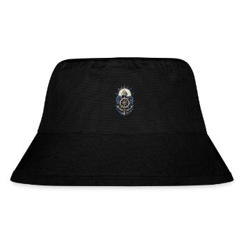 Nautical Adventure Sailing Ship Compass - Stanley/Stella Recycled Bucket Hat - black - Front