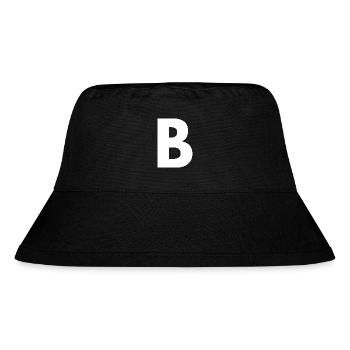 B - Stanley/Stella recycelter Bucket Hat - Schwarz - Vorne