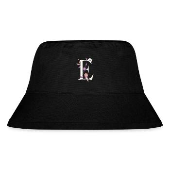 Letter E Monogram Retro - Stanley/Stella Recycled Bucket Hat - black - Front