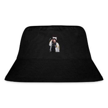 Anime Girl - Stanley/Stella Recycled Bucket Hat - black - Front