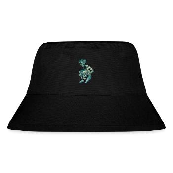 Akkordeonspieler singt mit Herz und Seele - Stanley/Stella recycelter Bucket Hat - Schwarz - Vorne