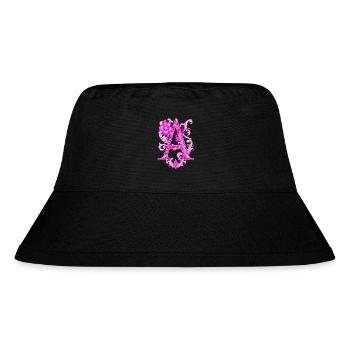 Buchstabe A - Stanley/Stella recycelter Bucket Hat - Schwarz - Vorne