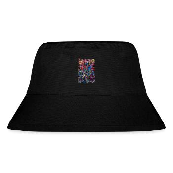 Abstract - Stanley/Stella Recycled Bucket Hat - black - Front