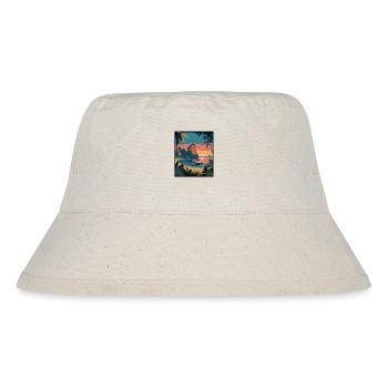 Krabi Sunset Cove Thailand Travel Poster - Stanley/Stella Recycled Bucket Hat - natural - Front