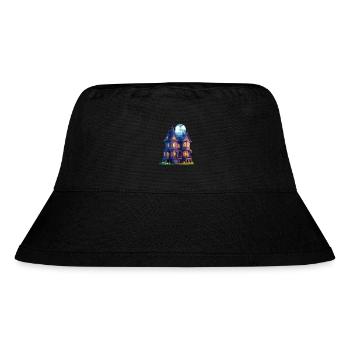 Spooky House - Stanley/Stella Recycled Bucket Hat - black - Front
