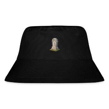 Halloween Grabstein - Stanley/Stella recycelter Bucket Hat - Schwarz - Vorne