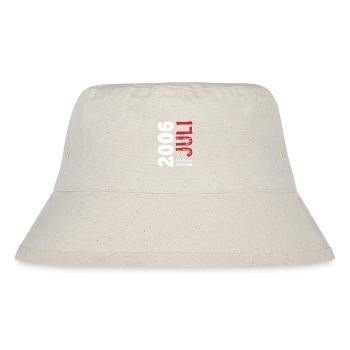 Limited Edition Juli 2006 - Geburtstag - Geschenk - Stanley/Stella recycelter Bucket Hat - Naturweiß - Vorne