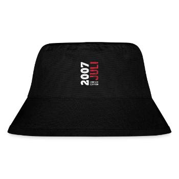 Limited Edition Juli 2007 - Geburtstag - Geschenk - Stanley/Stella recycelter Bucket Hat - Schwarz - Vorne