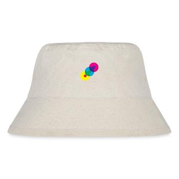 Vinyl Records (Diagonal) - Stanley/Stella Recycled Bucket Hat - natural - Front