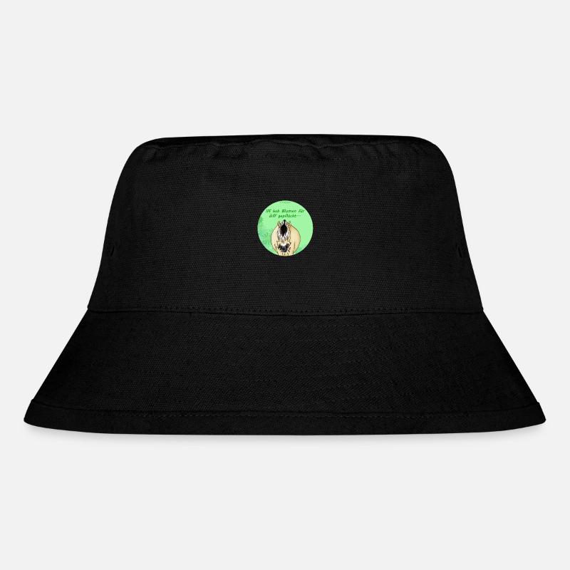 Blumen - Stanley/Stella recycelter Bucket Hat - Schwarz