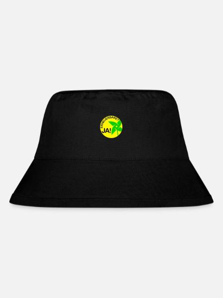 renewable? yes! (Round) - Stanley/Stella Recycled Bucket Hat - black