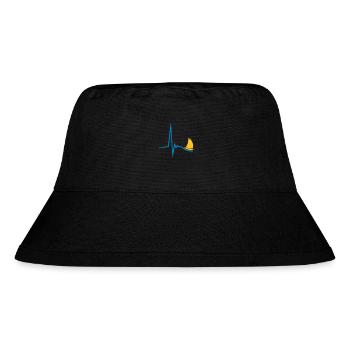 sailing_pulse_2c - Stanley/Stella recycelter Bucket Hat - Schwarz - Vorne
