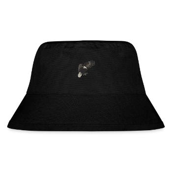 Adler Flug Freiheit Schwarz Weiss - Stanley/Stella recycelter Bucket Hat - Schwarz - Vorne