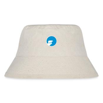 eisbaer braunbaer sonne mond nacht rund kreis klip - Stanley/Stella recycelter Bucket Hat - Naturweiß - Vorne