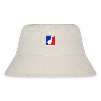 Gans Rot Blau - Stanley/Stella recycelter Bucket Hat - Naturweiß - Vorne