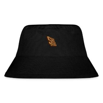 Shit happens relaxe Motto - Stanley/Stella recycelter Bucket Hat - Schwarz - Vorne