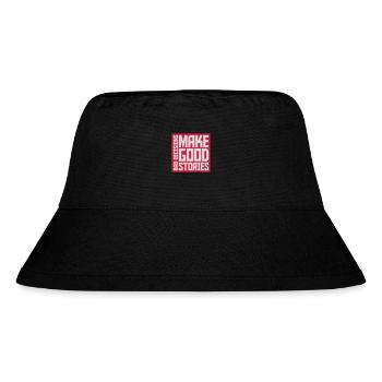 bad decisions great stories - Stanley/Stella Recycled Bucket Hat - black - Front