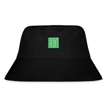 Binär Code Programm Sprache - Stanley/Stella recycelter Bucket Hat - Schwarz - Vorne