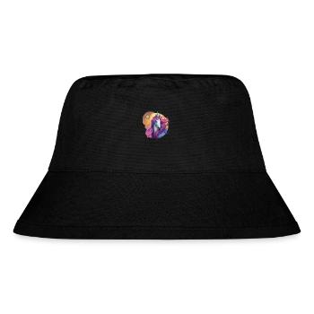 Einhorn - Stanley/Stella recycelter Bucket Hat - Schwarz - Vorne