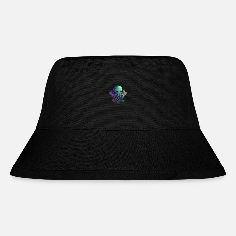 Cthulhu: Das Kawaii-Oktopusmonster - Stanley/Stella recycelter Bucket Hat - Schwarz