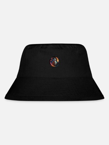 Zauberer Merlin Geschenk - Stanley/Stella recycelter Bucket Hat - Schwarz
