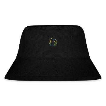 Weltraum-Alien - Stanley/Stella recycelter Bucket Hat - Schwarz - Vorne