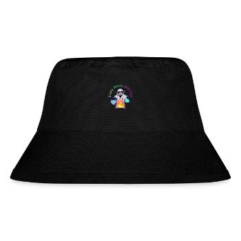 Crazy Panda Scientist - Stanley/Stella Recycled Bucket Hat - black - Front
