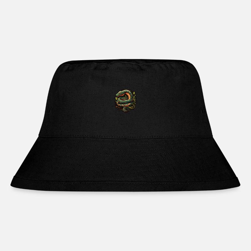 Schlange - Stanley/Stella recycelter Bucket Hat - Schwarz