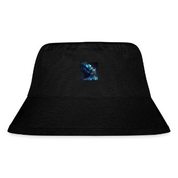 Abstrakte Digitale Kunst n°2 - Stanley/Stella recycelter Bucket Hat - Schwarz - Vorne