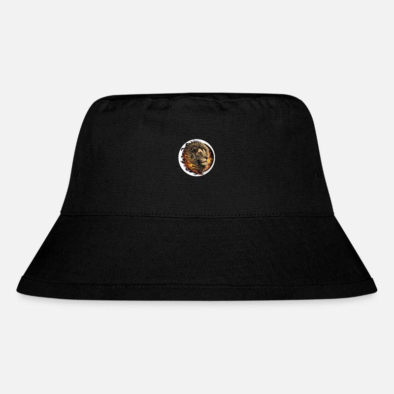 Löwenmähne des Feuers - Stanley/Stella recycelter Bucket Hat - Schwarz