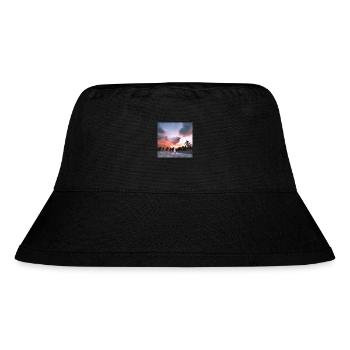 Cocktail 1 Geschenk - Stanley/Stella recycelter Bucket Hat - Schwarz - Vorne