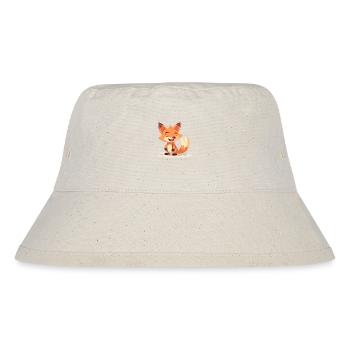 Clever Fox - Stanley/Stella recycelter Bucket Hat - Naturweiß - Vorne