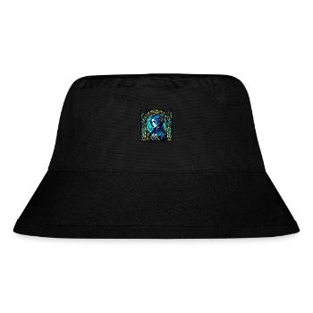 Gothic-Mädchen - Stanley/Stella recycelter Bucket Hat - Schwarz - Vorne