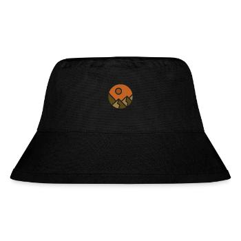 Mountains - Stanley/Stella Recycled Bucket Hat - black - Front