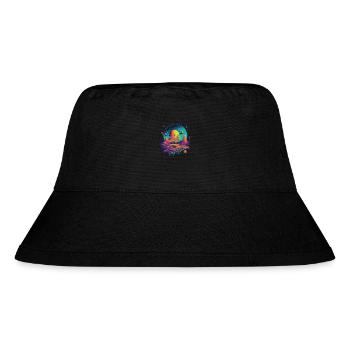 Futuristisch Leben auf Planeten - Stanley/Stella recycelter Bucket Hat - Schwarz - Vorne