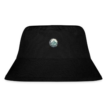Natur Abenteuer Wandern Camping Design - Stanley/Stella recycelter Bucket Hat - Schwarz - Vorne