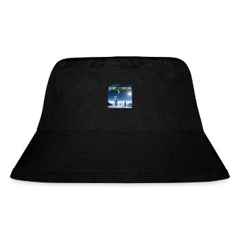 Erkunde das Unbekannte - Stanley/Stella recycelter Bucket Hat - Schwarz - Vorne