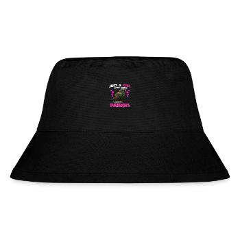 Just a Girl who Loves Parrots - Stanley/Stella Recycled Bucket Hat - black - Front